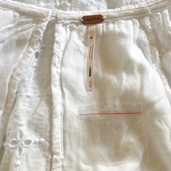 NWOT Free People Bop Around Romper Ivory White - Picture 16 of 16